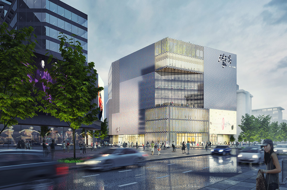 MVRDV’s pearlescent M-Cube shopping centre nears completion in Beijing
