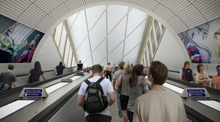 Crossrail unveils new images of Elizabeth line stations set to open in 2018