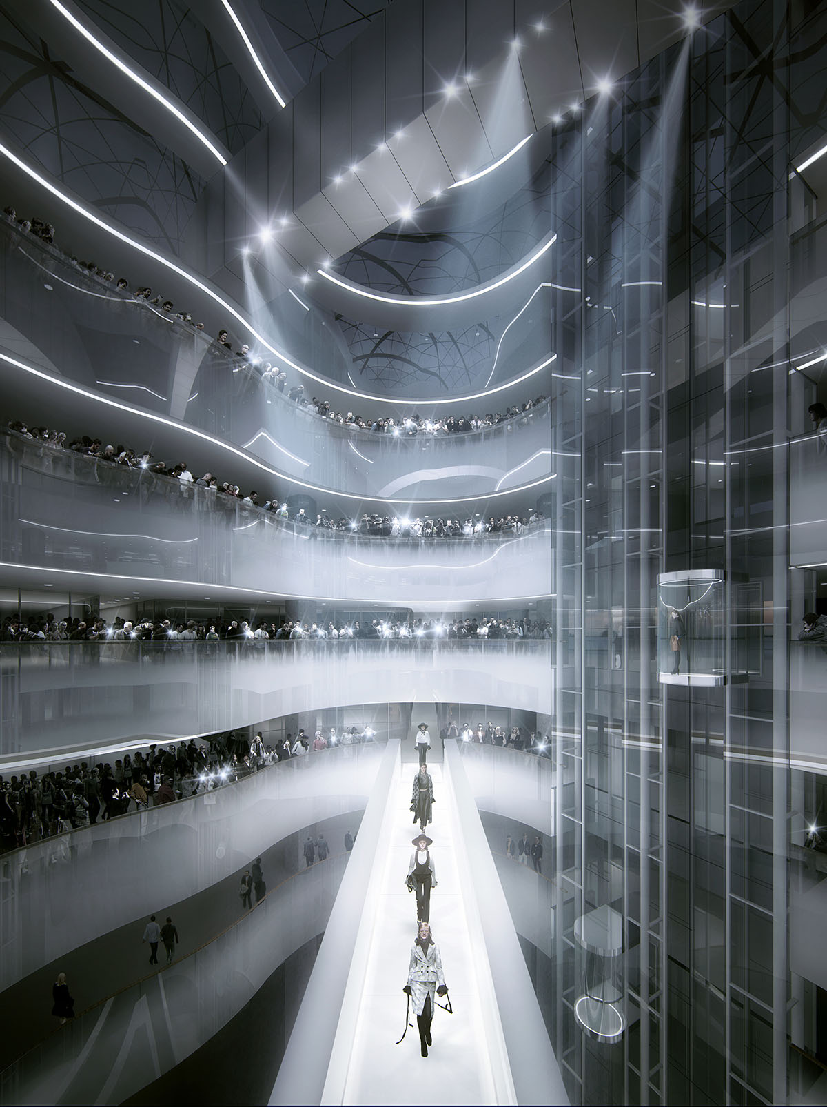 MAD proposes a flower-like building dressed with soft skin for Xinhee Design Center in China