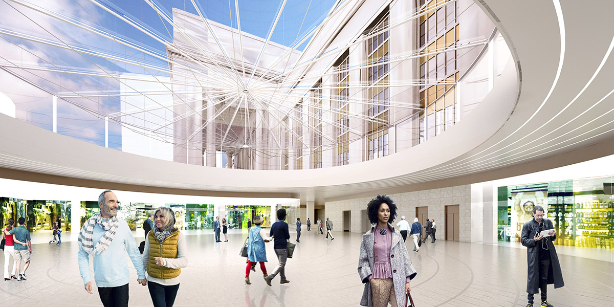 SOM reveals new images of Philadelphia 30th Street Station Master Plan