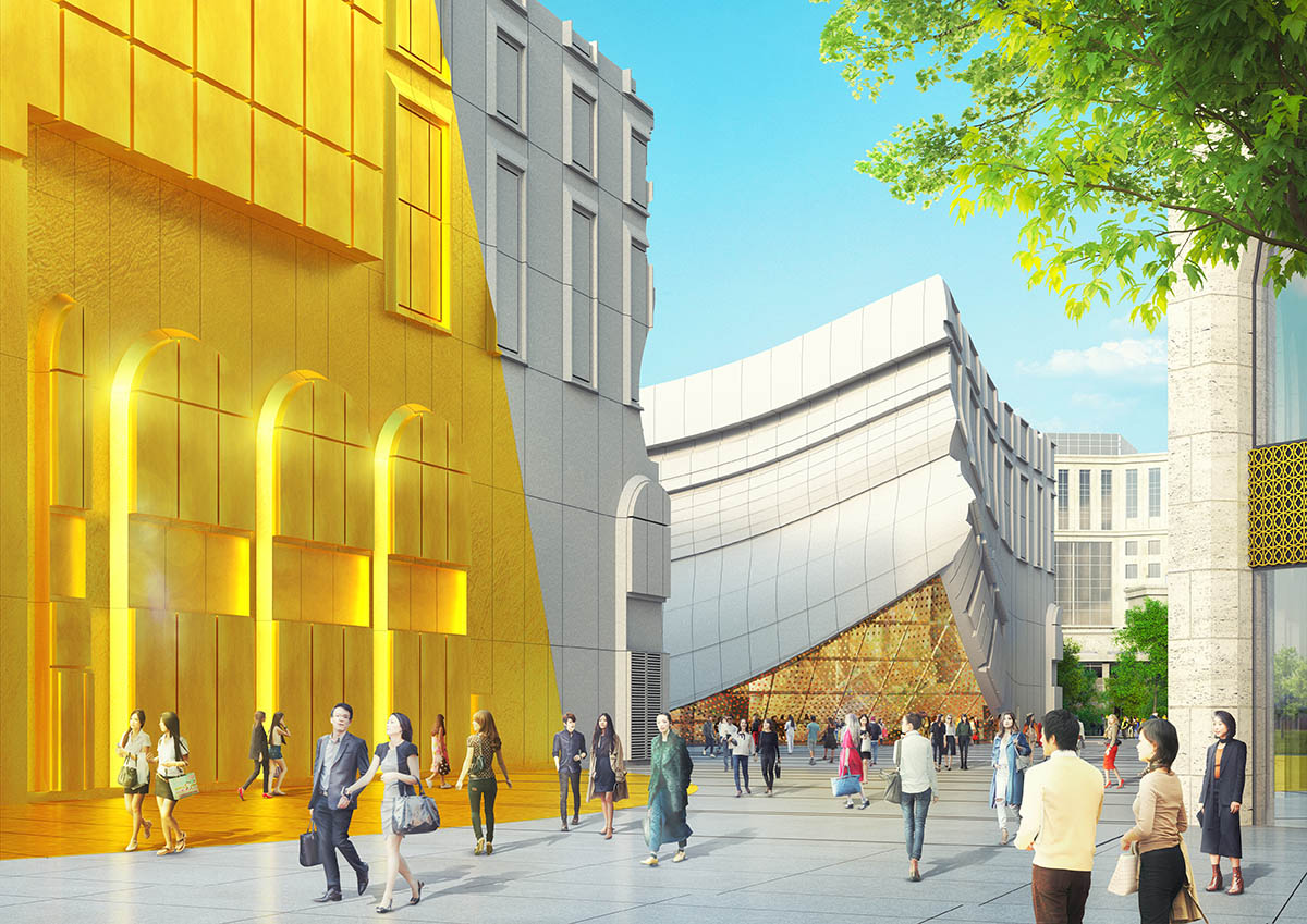 MVRDV designs an entertainment complex as an echo of its surroundings with a Midas touch in Seoul