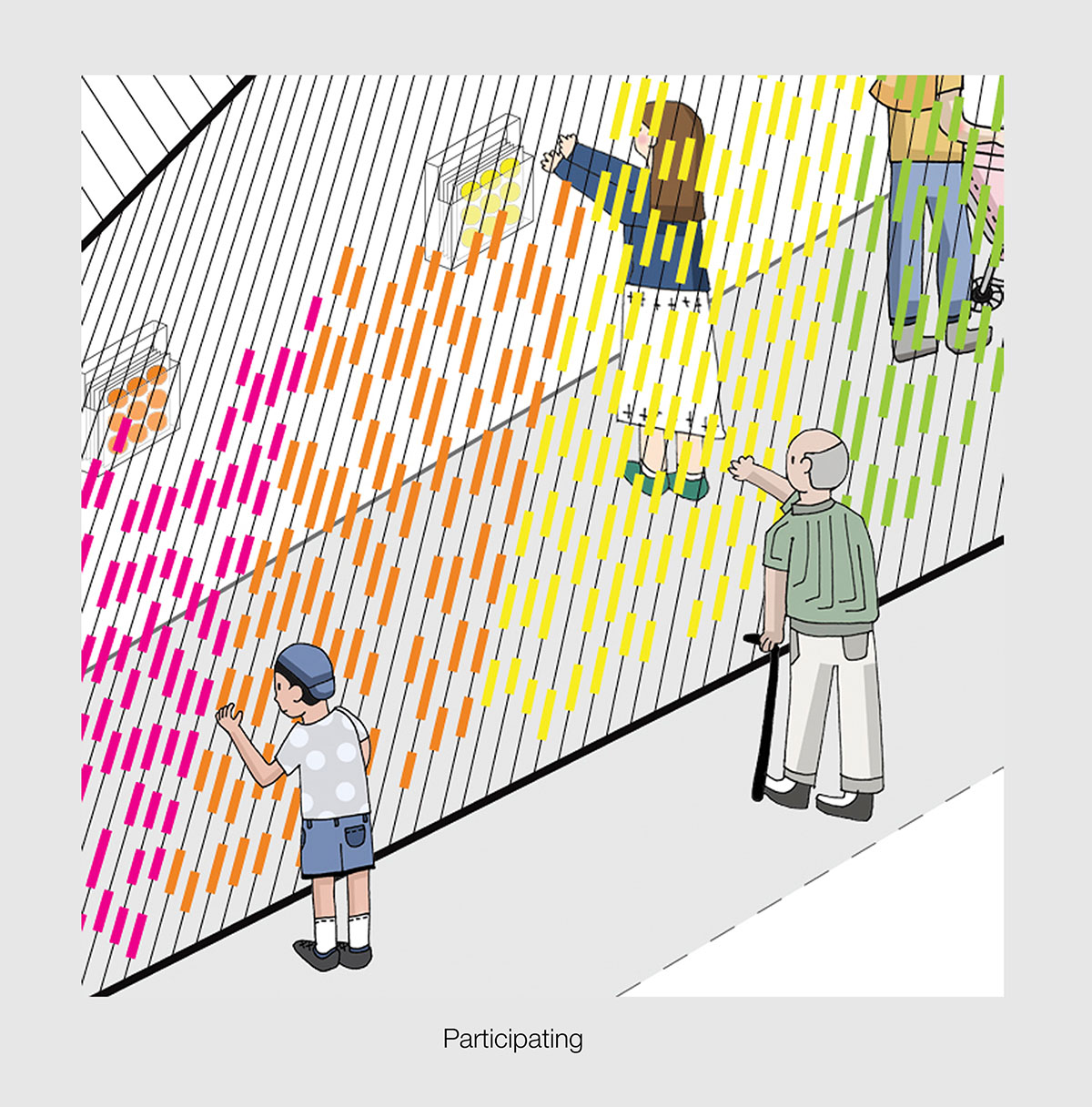 Beomki Lee’s COLORWAY proposes a new passageway in urban fabric shaped by the public interaction