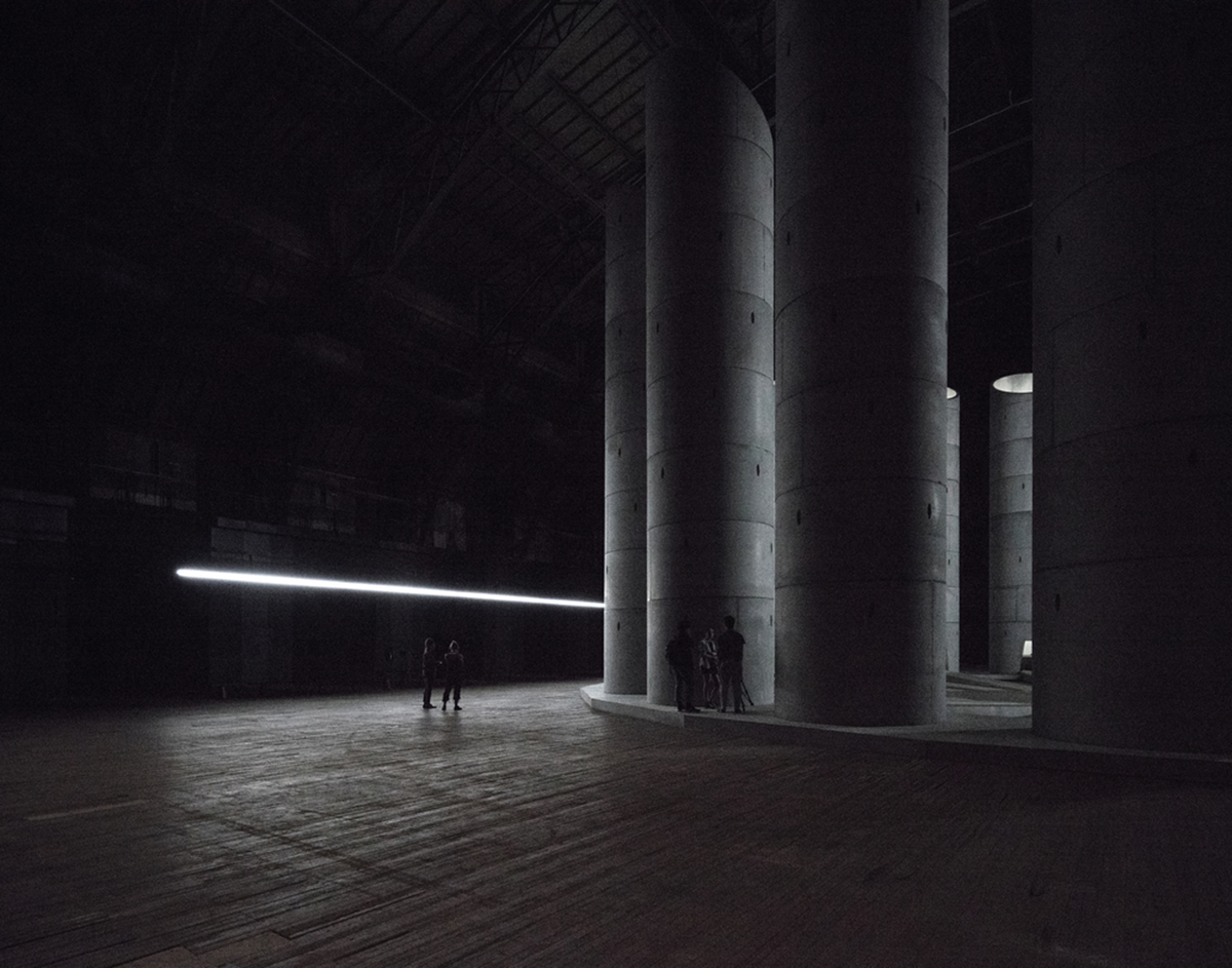 OMA+Taryn Simon erect 11 mega sonically-motivated wells for the mourners rituals in New York