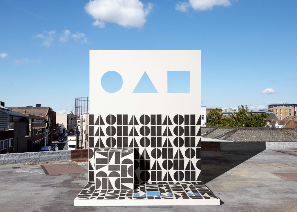 Darkroom with Bert&May launched a floating pop up presenting its geometric-patterned tiles
