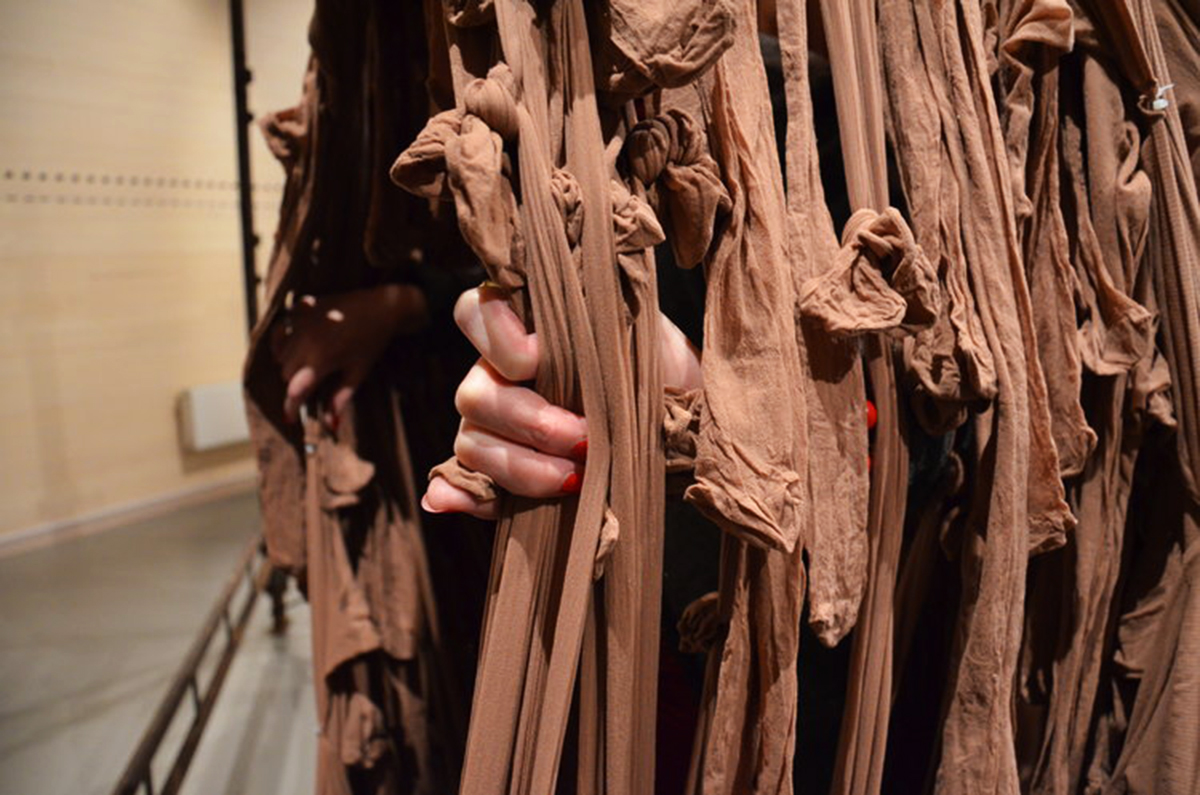 Skin designed by NEON criticizes modernist architecture over a handmade sculpture