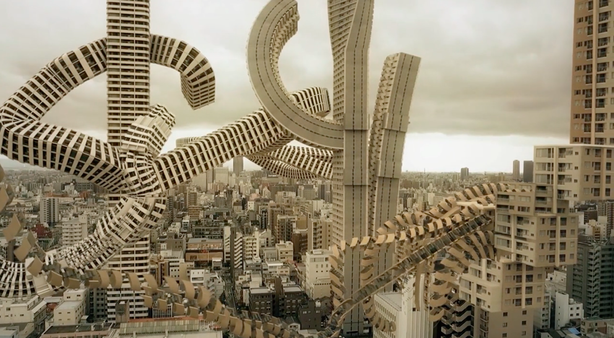 AUJIK’s ’Spatial Bodies’ depicts urban landscapes and architectural bodies as living organisms