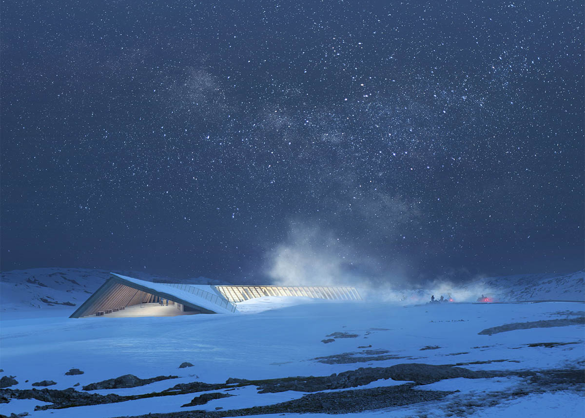 Dorte Mandrup proposes curvaceous icefiord centre in the UNESCO-protected area of Greenland