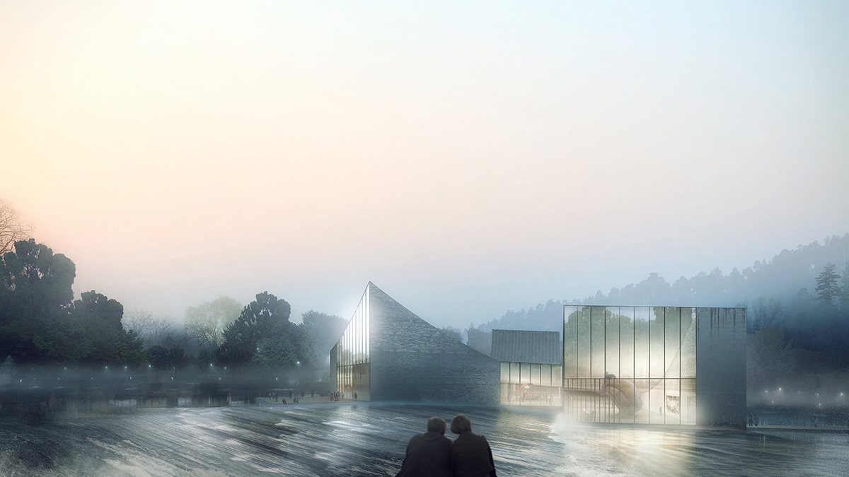 Schmidt Hammer Lassen Architects has broken ground on a clubhouse and gallery in southern China