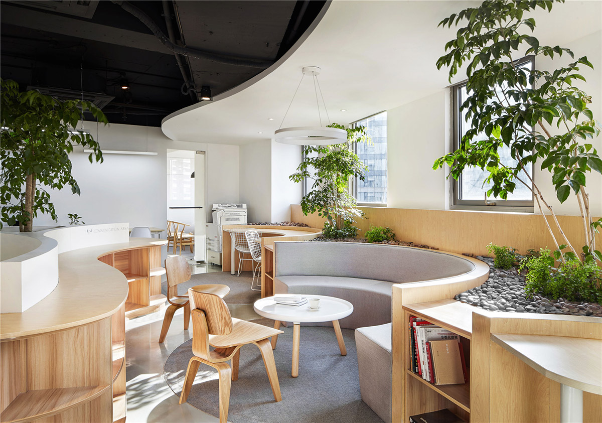 Muxin Design brings the ’forest’ into Chinese office to create natural ...