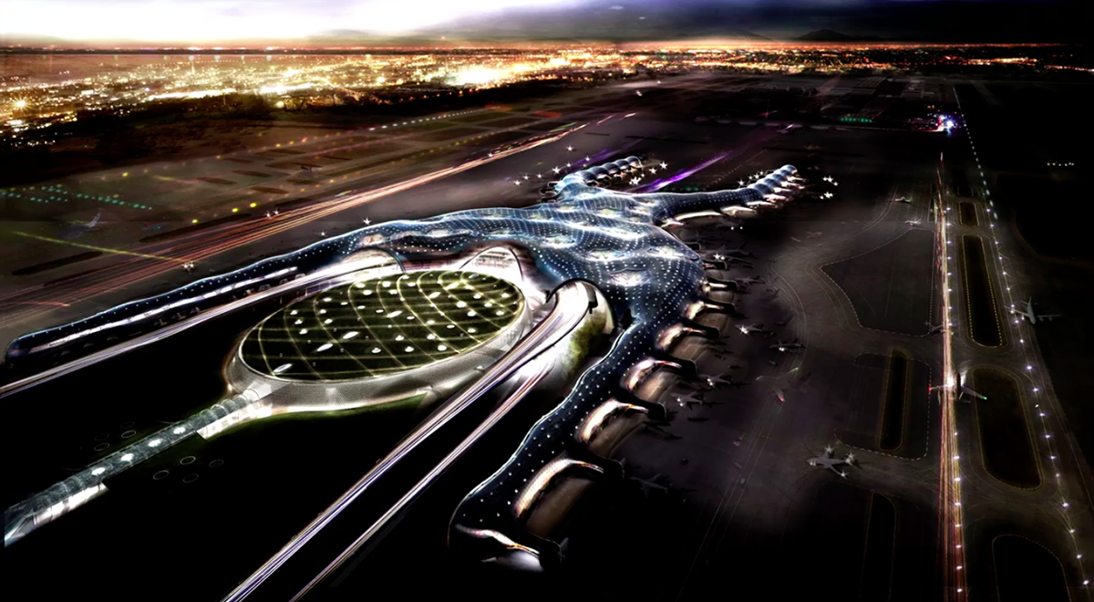 Norman Foster unveiled exclusive images of Mexico City International Airport at AAG Symposium 2016