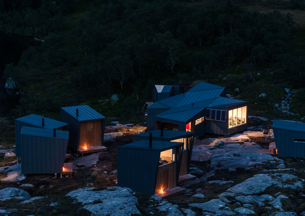 The 35 self-catering mountain lodges by KOKO Architects scattered on the rocky shores of Norway