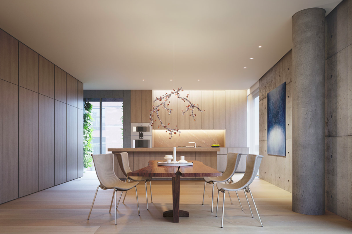 Tadao Ando&rsquo;s 152 Elizabeth Street in Manhattan is covered by a living vegetation wall