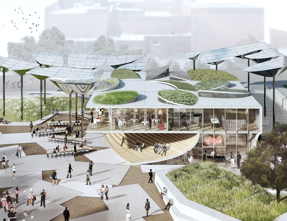 Los Angeles City selected OMA, MLA, + IDEO to design FAB Park in Downtown LA