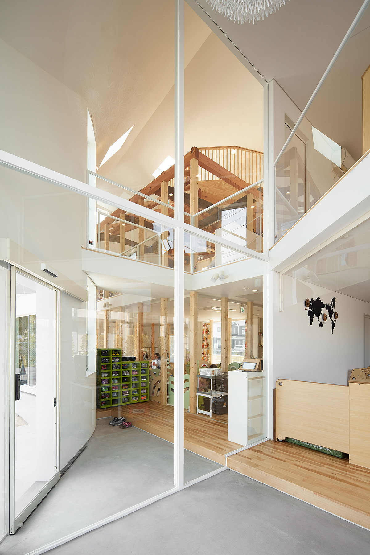 A two-story Japanese house transformed into an amorphous Kindergarten by MAD Architects