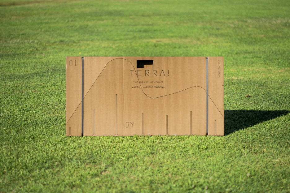 Nucleo released a new grass armchair made by cardboard frames, waiting your support on Kickstarter