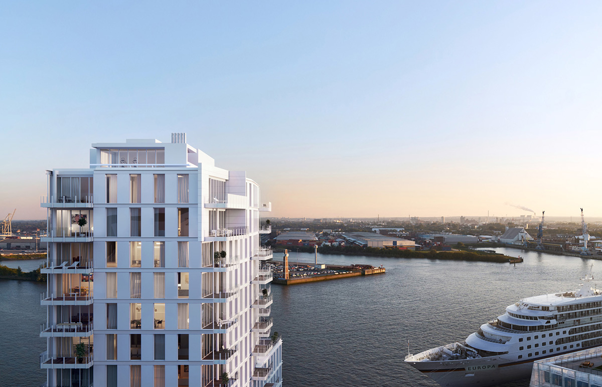 Richard Meier&Partners unveils new apartments and headquarters filled with natural light in Hamburg