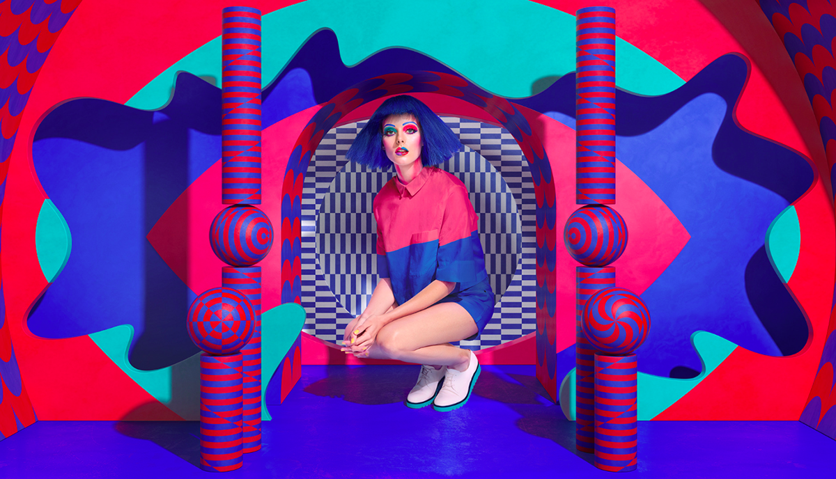 Sagmeister & Walsh created a series of pop-art paintings for Aïzone’s Fall/Winter 2016 campaign