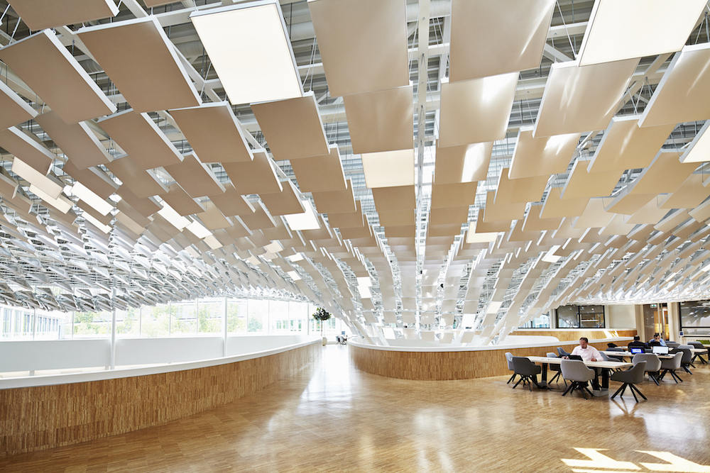 LAVA sets a parametric tree in the Philips Lighting Headquarters by adding intelligent lights