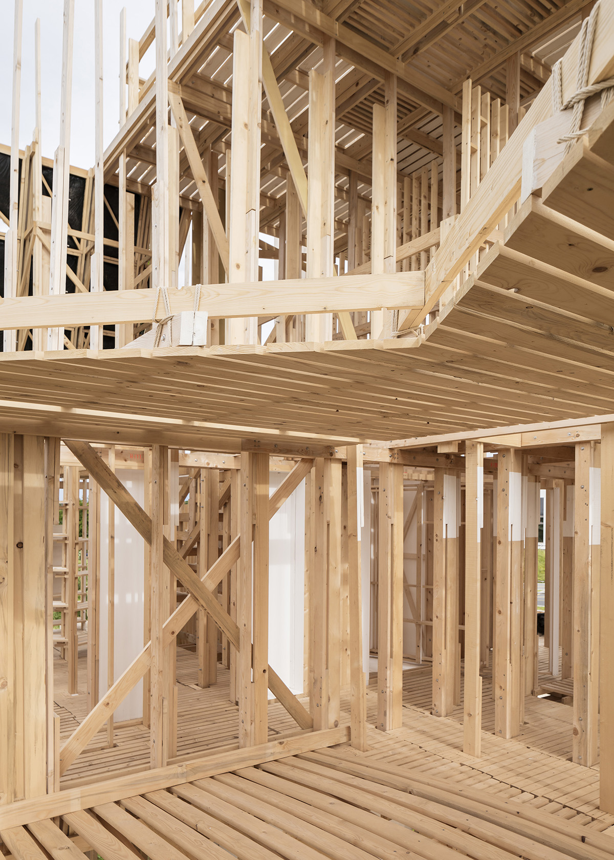 ALICE installs a fully-fledged timber framework 