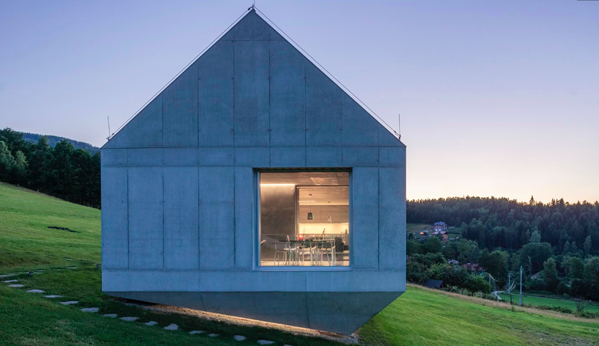 Robert Konieczny&rsquo;s twisted ARK House touches the ground only in one corner on the Polish hill