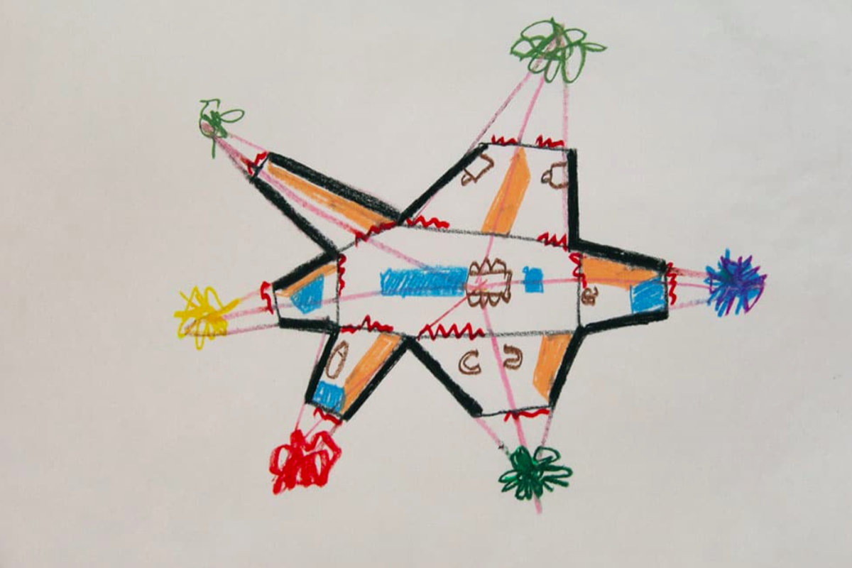 This branched tree-like house creates a chameleon effect in its surrounding