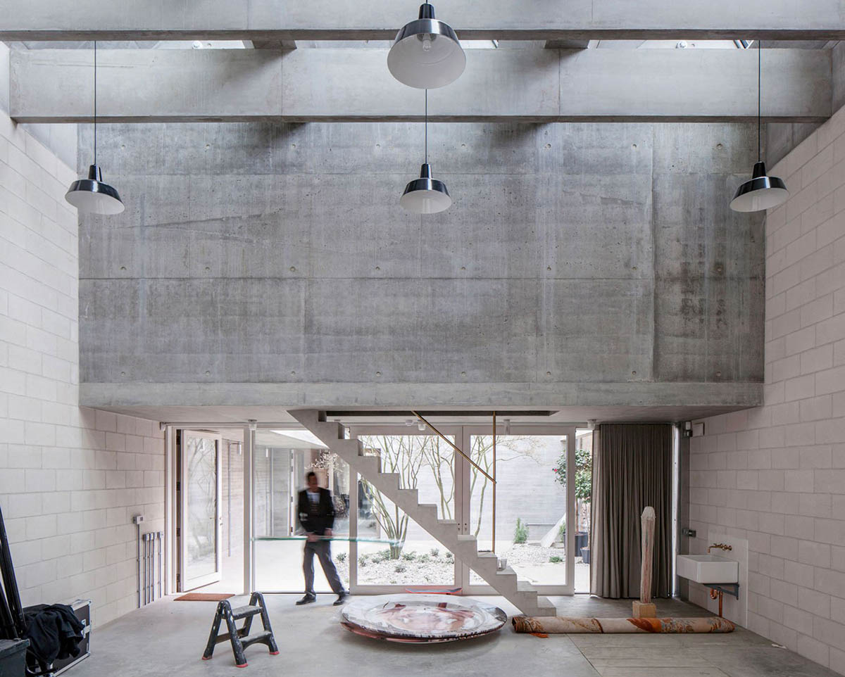 A series of pure concrete houses and gardens designed for Juergen Teller&rsquo;s studio by 6a Architects