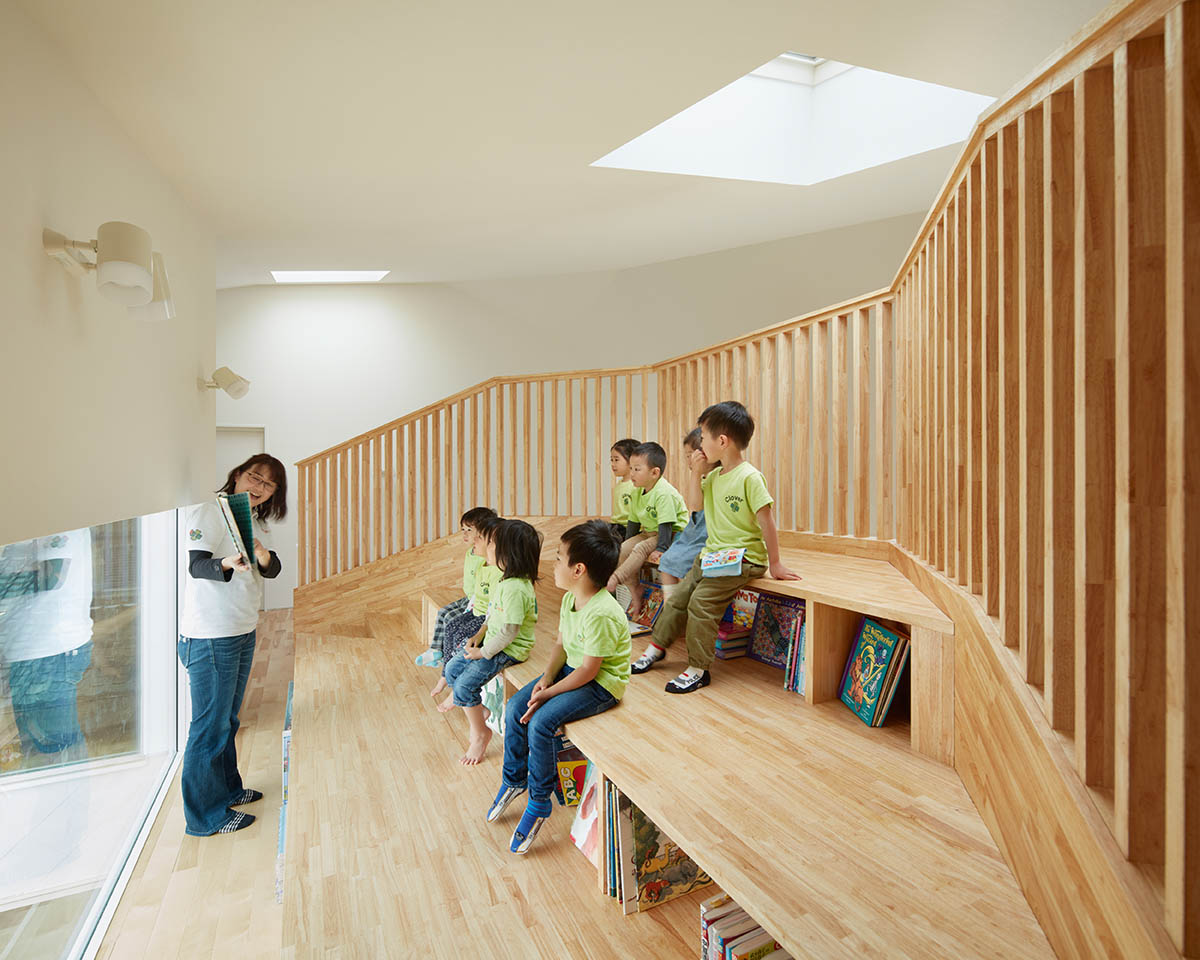 A two-story Japanese house transformed into an amorphous Kindergarten by MAD Architects
