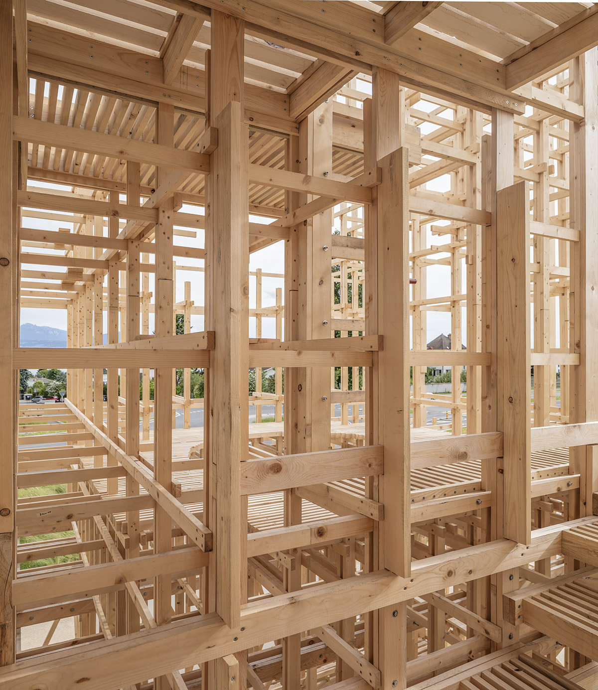 ALICE installs a fully-fledged timber framework 
