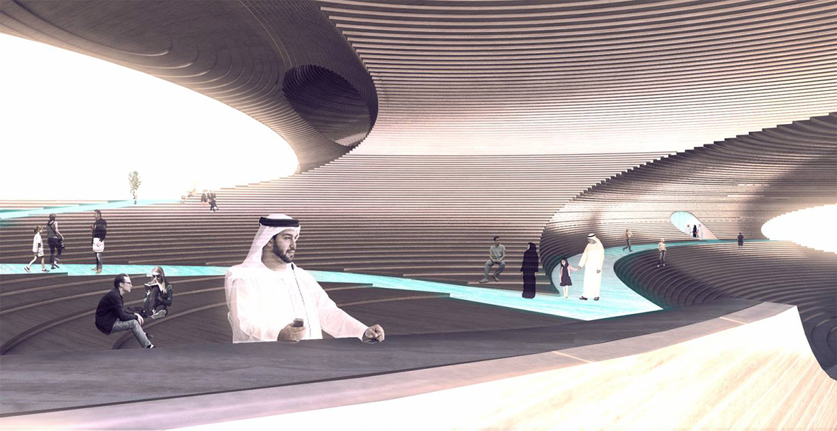 Explore Höweler + Yoon’s mountainous design for Empathy Pavilion for Dubai Expo 2020