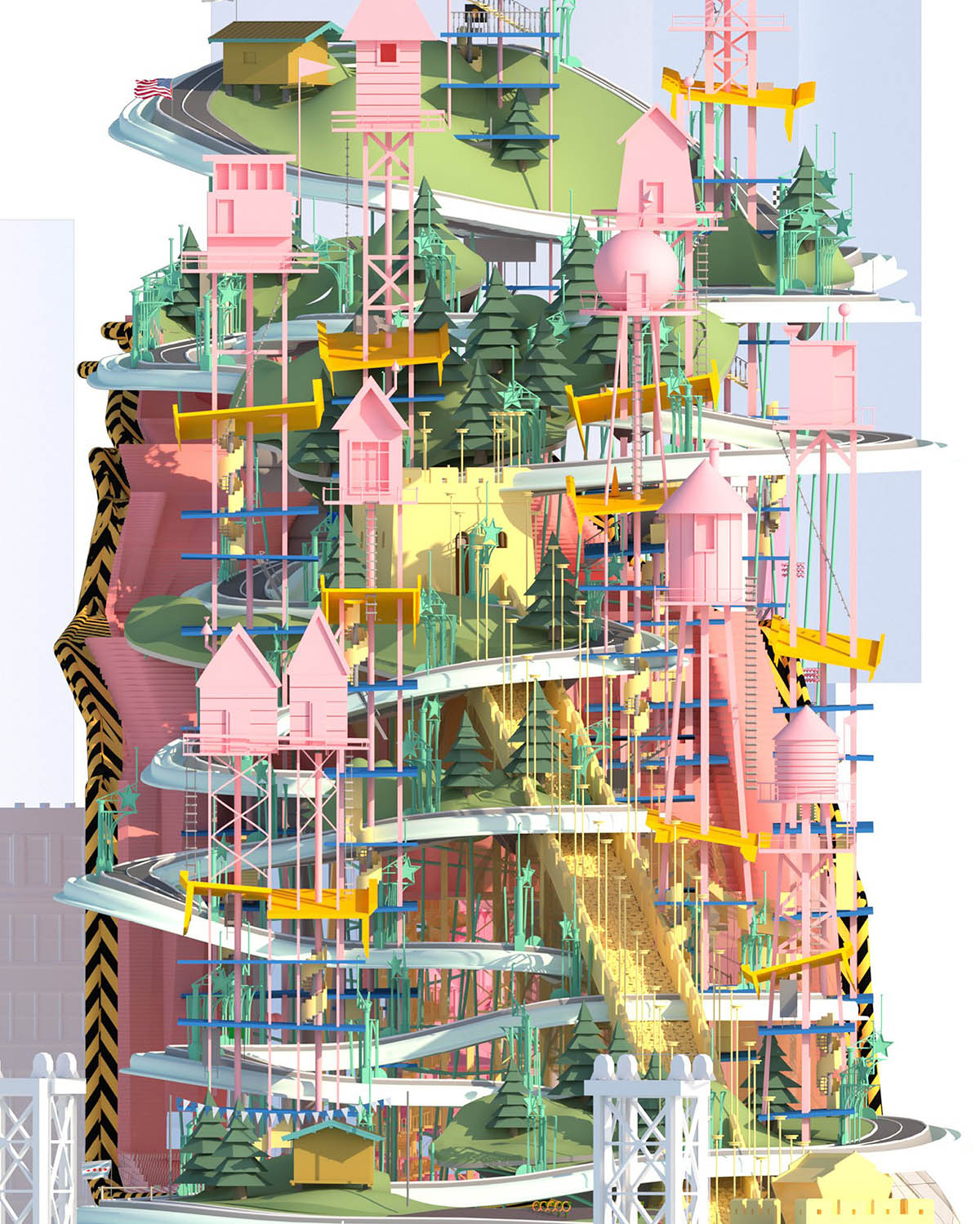 New architecture graduates will create a psychedelic revolution through multilayered digital world