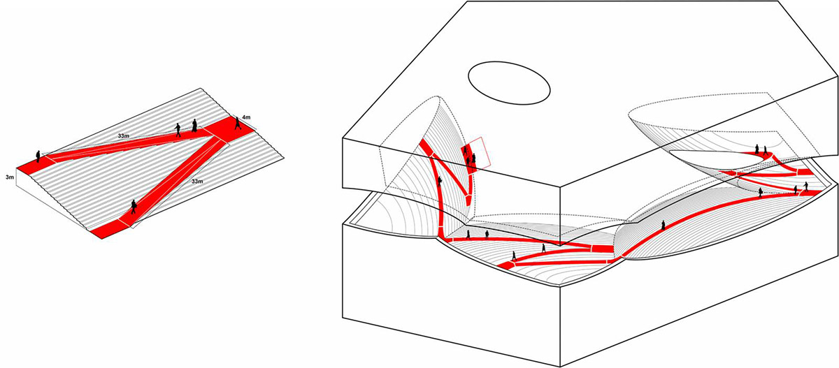 Explore Höweler + Yoon’s mountainous design for Empathy Pavilion for Dubai Expo 2020