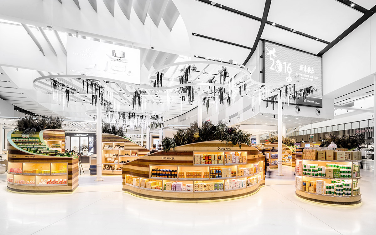 LAVA’s new regional duty free section at Sydney Airport inspired by the sandstone rock formations