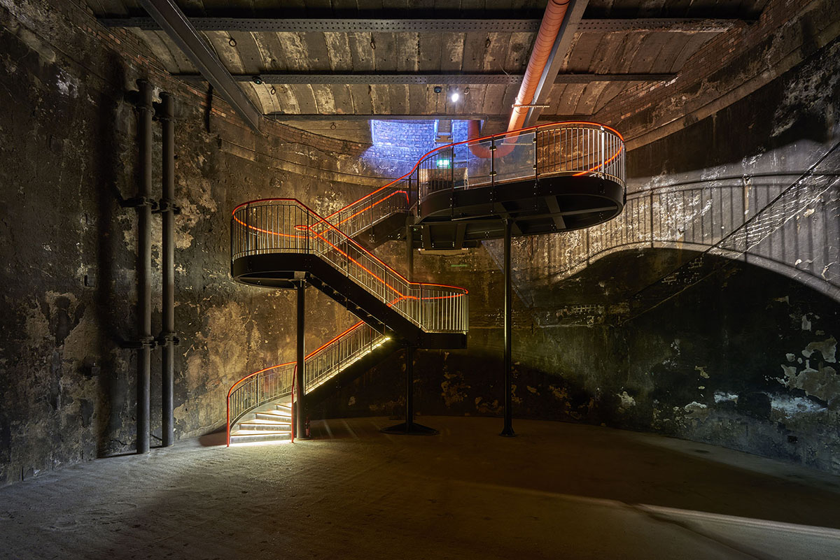 Tate Harmer creates a sculptural staircase for the Brunel Museum in London