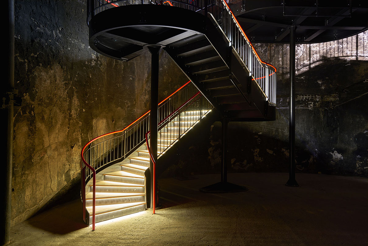 Tate Harmer creates a sculptural staircase for the Brunel Museum in London