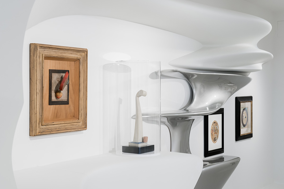 Zaha Hadid designed Kurt Schwitters: Merz exhibition space in Switzerland