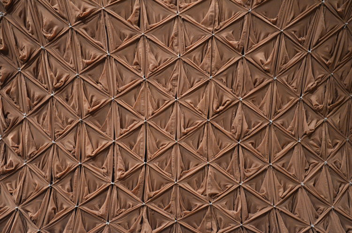 Skin designed by NEON criticizes modernist architecture over a handmade sculpture