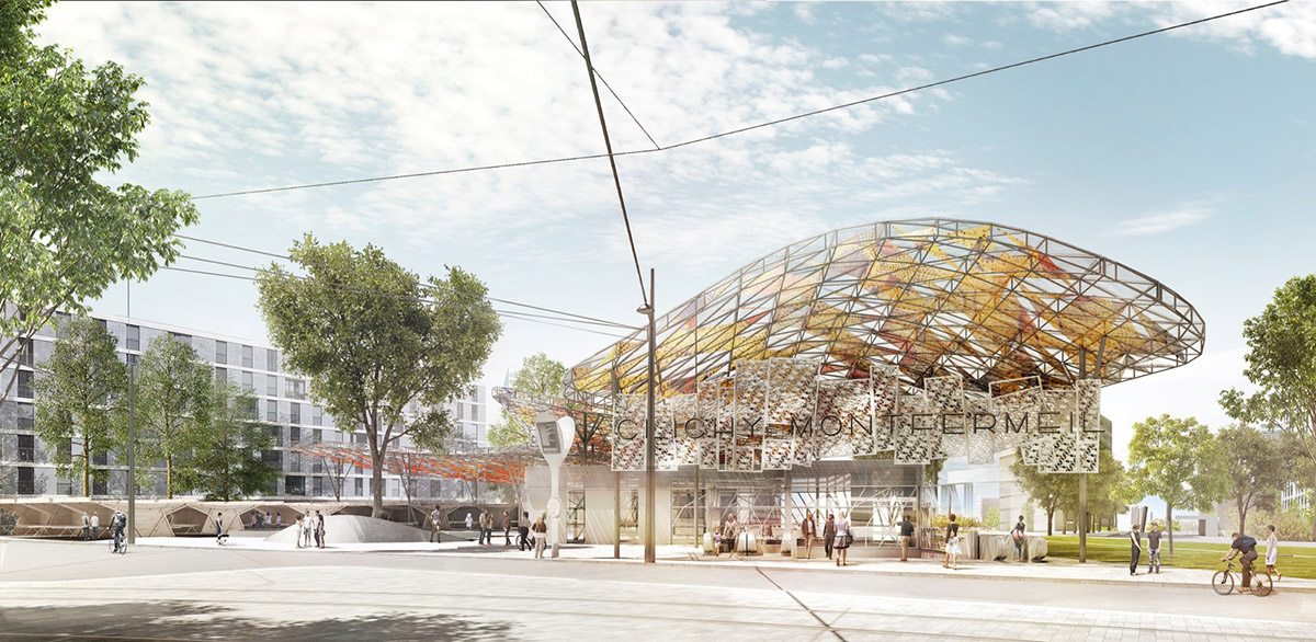 BIG selected to design new Pont de Bondy metro station in Paris along with Kuma, Perrault and EMBT