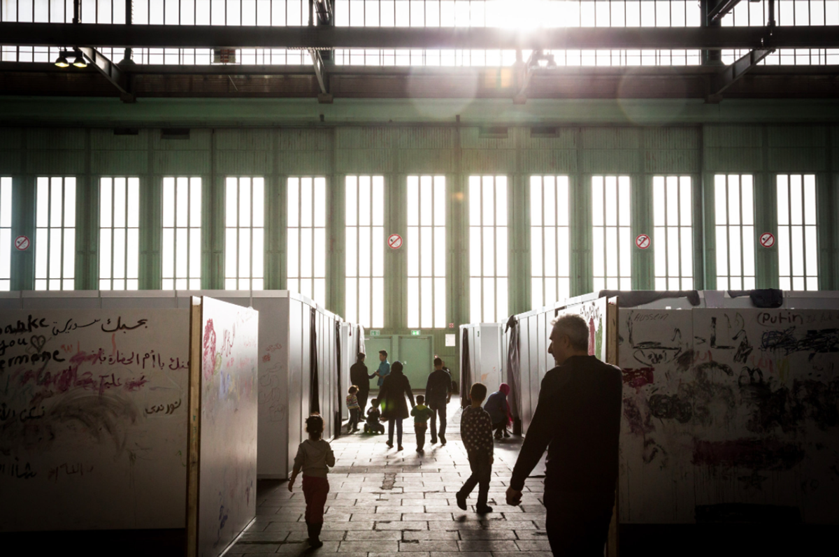 Berlin’s Tempelhof Airport transforms into Germany’s largest refugee camp