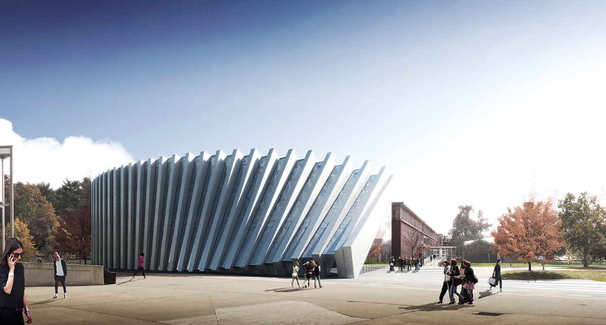 BIG adds twisted semi-transparent building to Isenberg School of Management in Massachusetts