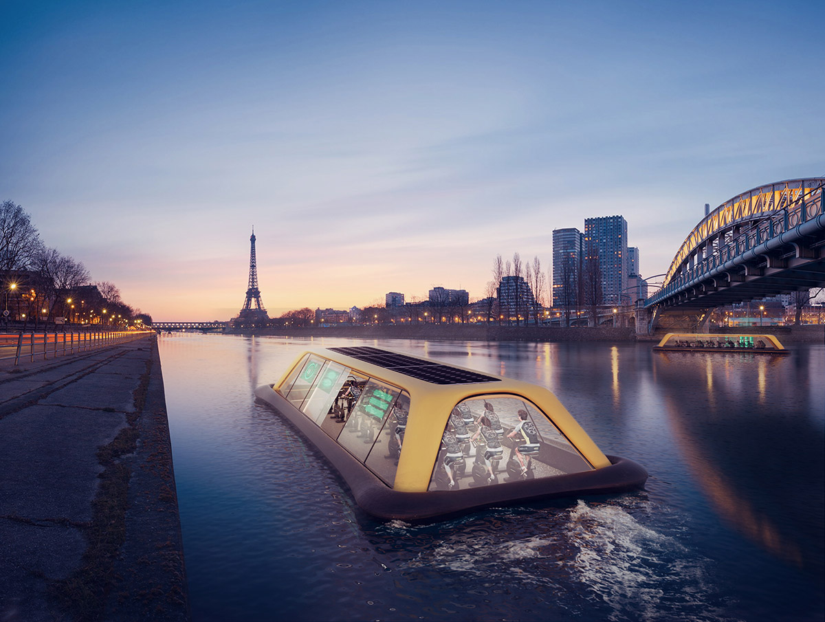 Carlo Ratti Associati unveils design for a human-powered gym boat