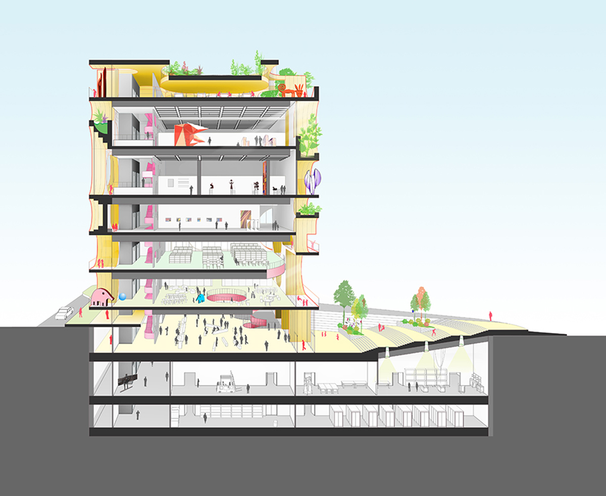 WORKac proposes open-museum for Beirut Museum of Art evoking Art Nouveau movement