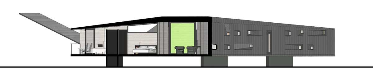 Sebastian Irarrazaval completes snake-shaped 2Y House in Chile’s wild forests