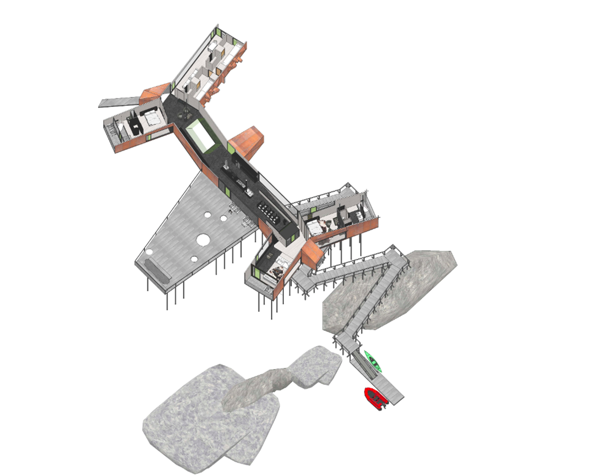 Sebastian Irarrazaval completes snake-shaped 2Y House in Chile’s wild forests