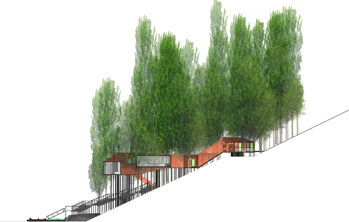 Sebastian Irarrazaval completes snake-shaped 2Y House in Chile’s wild forests