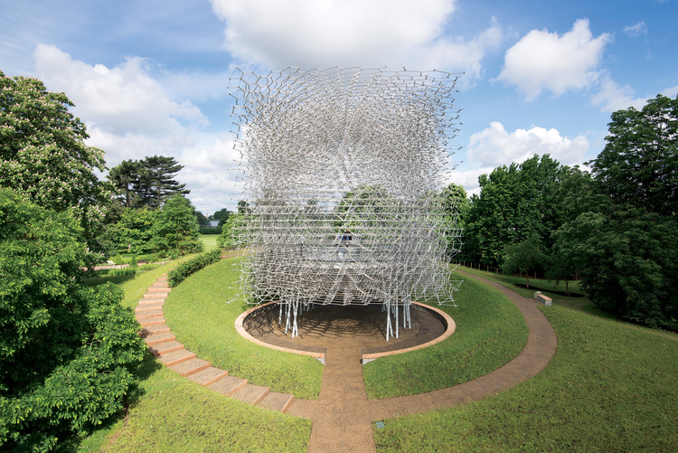 Wolfgang Buttress’ bee-inspired Pavilion moved to Kew Gardens
