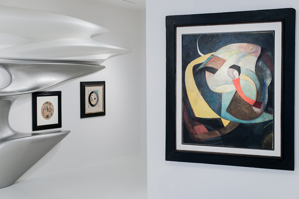 Zaha Hadid designed Kurt Schwitters: Merz exhibition space in Switzerland