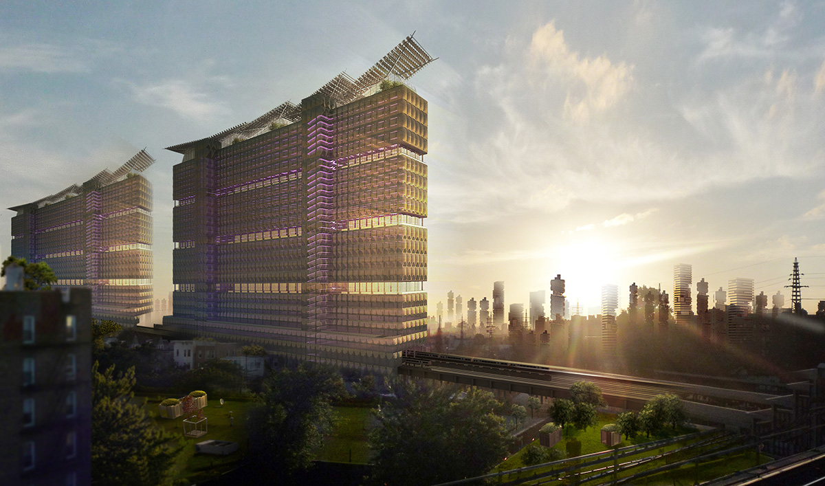 Terreform proposes an autonomous and self-sufficient city with New York City (Steady) State project