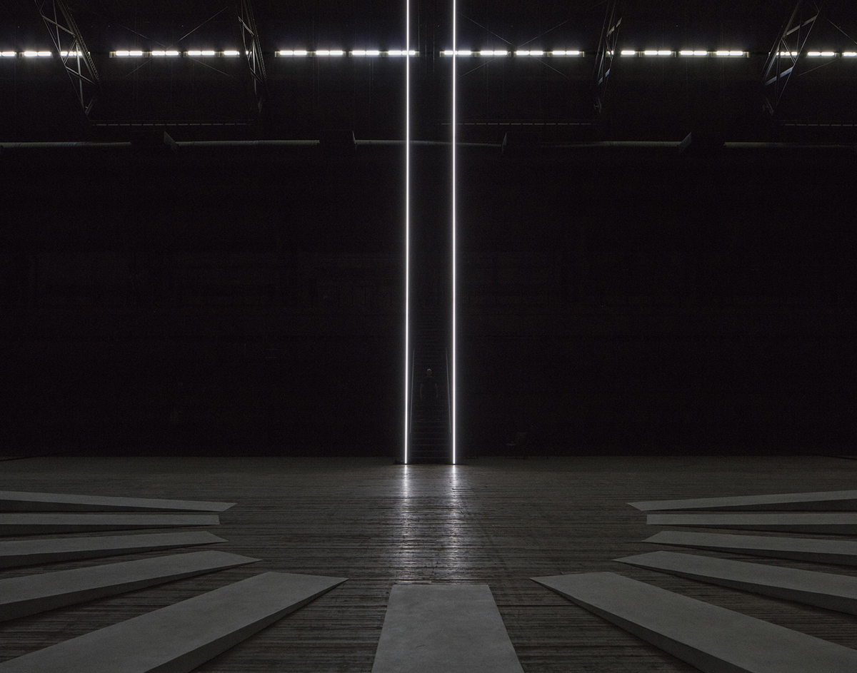 OMA+Taryn Simon erect 11 mega sonically-motivated wells for the mourners rituals in New York