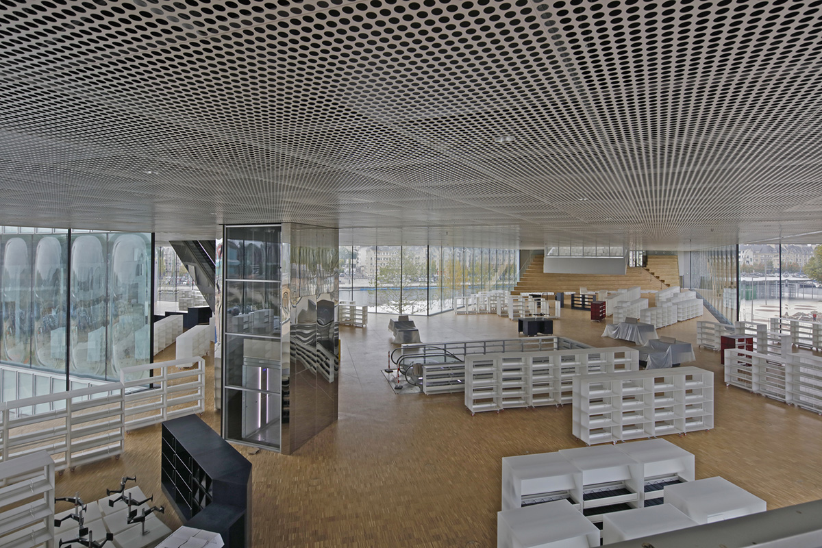 OMA’s cross-shaped Bibliothèque Alexis de Tocqueville set to open in January 2017 in France