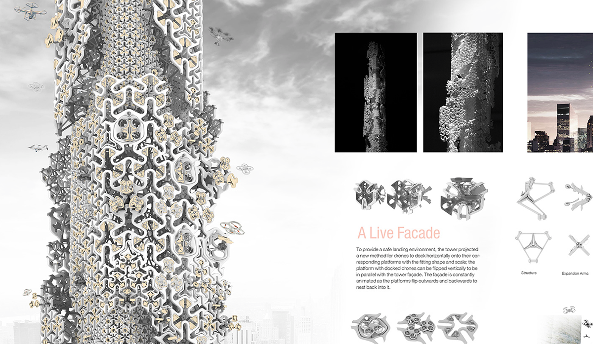 Yitan Sun+Jianshi Wu are the winners of  2016 Skyscraper Competition with ’New York Horizon’